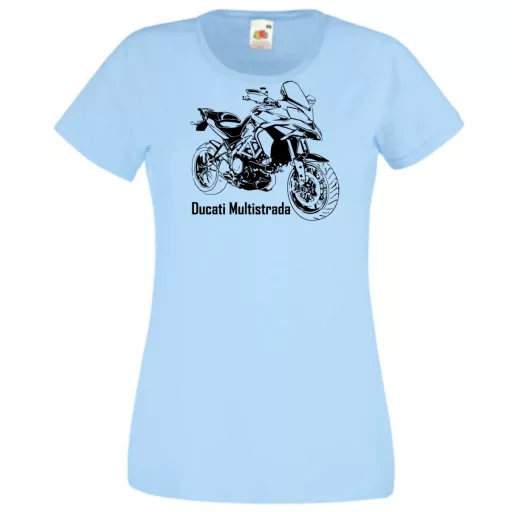 Motor fan Ducati Multistrada minima női rövid ujjú póló