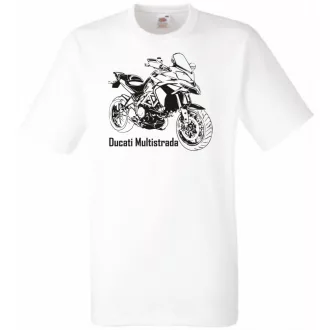   Motor fan Ducati Multistrada minima férfi rövid ujjú póló