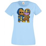 Cuki jelmezes kicsi hősök III. női rövid ujjú póló