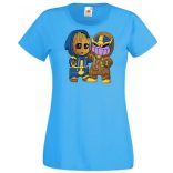 Cuki jelmezes kicsi hősök III. női rövid ujjú póló