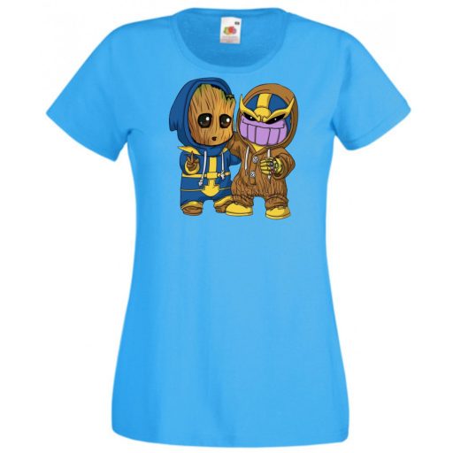 Cuki jelmezes kicsi hősök III. női rövid ujjú póló