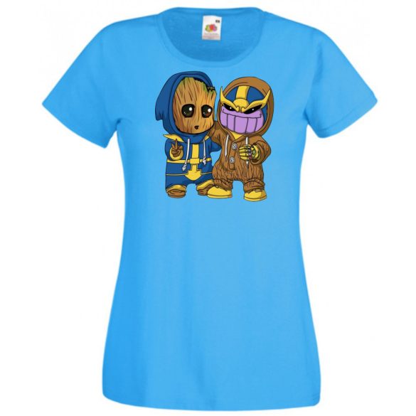 Cuki jelmezes kicsi hősök III. női rövid ujjú póló