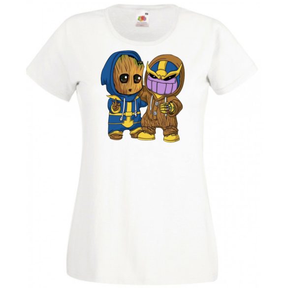 Cuki jelmezes kicsi hősök III. női rövid ujjú póló