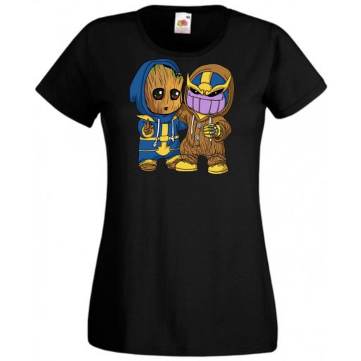 Cuki jelmezes kicsi hősök III. női rövid ujjú póló