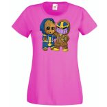 Cuki jelmezes kicsi hősök III. női rövid ujjú póló