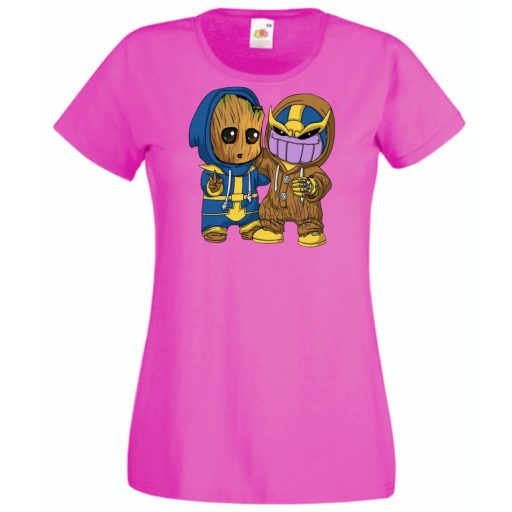 Cuki jelmezes kicsi hősök III. női rövid ujjú póló