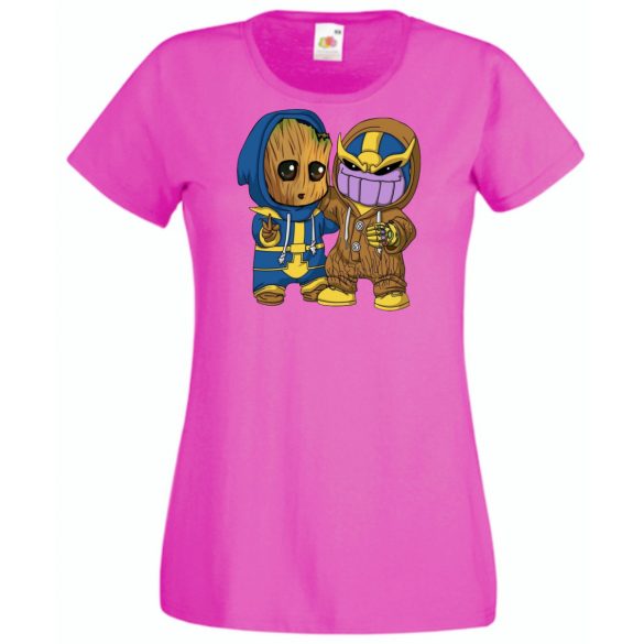 Cuki jelmezes kicsi hősök III. női rövid ujjú póló