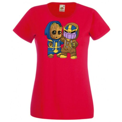 Cuki jelmezes kicsi hősök III. női rövid ujjú póló