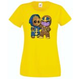 Cuki jelmezes kicsi hősök III. női rövid ujjú póló