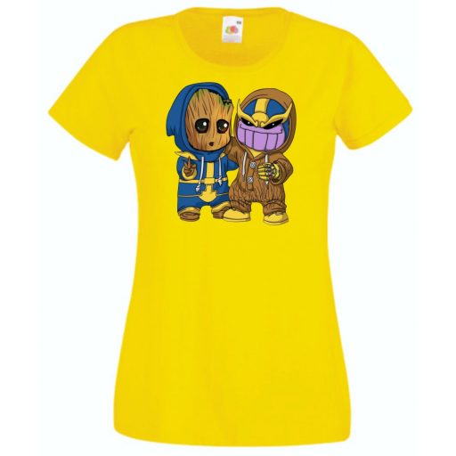 Cuki jelmezes kicsi hősök III. női rövid ujjú póló