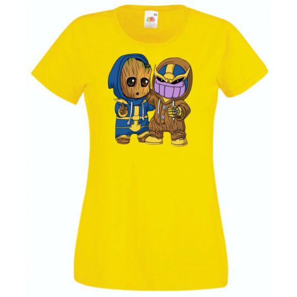 Cuki jelmezes kicsi hősök III. női rövid ujjú póló