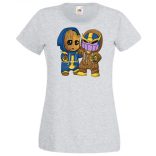 Cuki jelmezes kicsi hősök III. női rövid ujjú póló