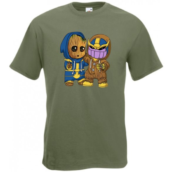 Cuki jelmezes kicsi hősök III. férfi rövid ujjú póló