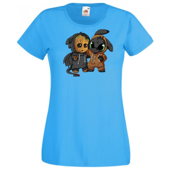 Cuki jelmezes kicsi hősök 4. női rövid ujjú póló