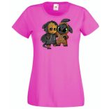 Cuki jelmezes kicsi hősök 4. női rövid ujjú póló