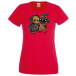 Cuki jelmezes kicsi hősök 4. női rövid ujjú póló