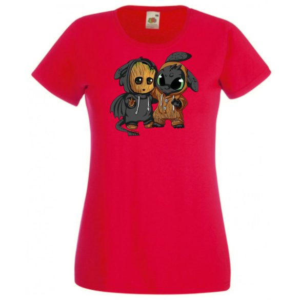 Cuki jelmezes kicsi hősök 4. női rövid ujjú póló