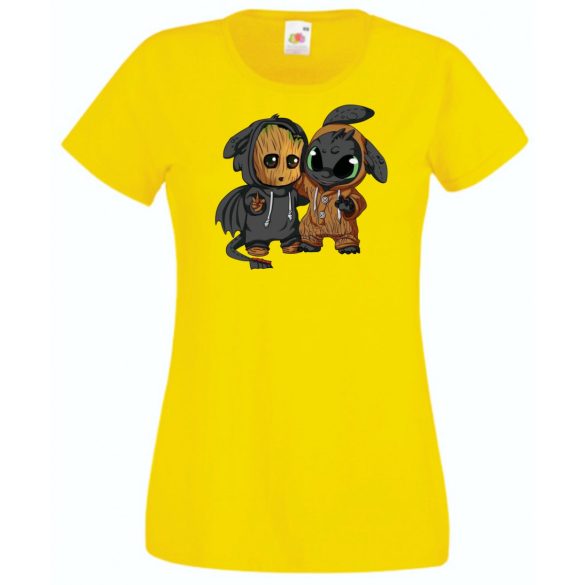 Cuki jelmezes kicsi hősök 4. női rövid ujjú póló