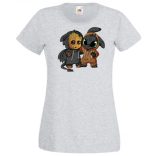 Cuki jelmezes kicsi hősök 4. női rövid ujjú póló