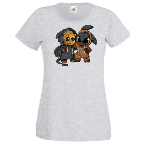 Cuki jelmezes kicsi hősök 4. női rövid ujjú póló