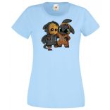 Cuki jelmezes kicsi hősök 4. női rövid ujjú póló