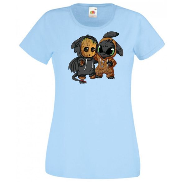 Cuki jelmezes kicsi hősök 4. női rövid ujjú póló