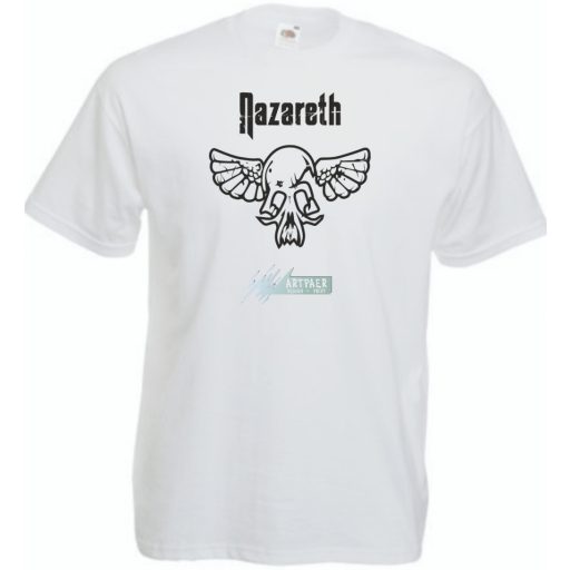 Retro Angyal Koponya Nazareth férfi rövid ujjú póló
