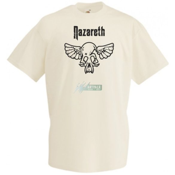 Retro Angyal Koponya Nazareth férfi rövid ujjú póló