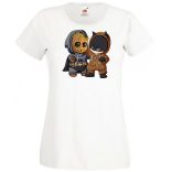 Cuki jelmezes kicsi hősök 5. női rövid ujjú póló