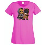 Cuki jelmezes kicsi hősök 5. női rövid ujjú póló