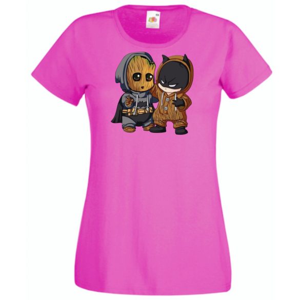 Cuki jelmezes kicsi hősök 5. női rövid ujjú póló