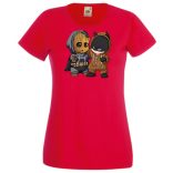 Cuki jelmezes kicsi hősök 5. női rövid ujjú póló