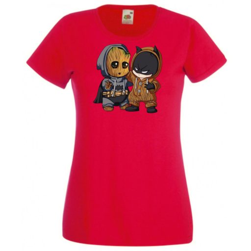 Cuki jelmezes kicsi hősök 5. női rövid ujjú póló