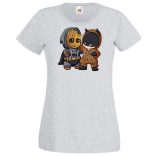 Cuki jelmezes kicsi hősök 5. női rövid ujjú póló