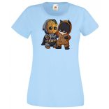 Cuki jelmezes kicsi hősök 5. női rövid ujjú póló