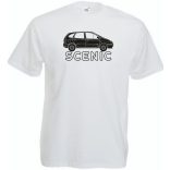 Autó fan Renault Scenic férfi rövid ujjú póló