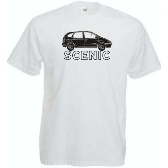 Autó fan Renault Scenic férfi rövid ujjú póló