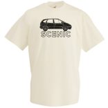 Autó fan Renault Scenic férfi rövid ujjú póló