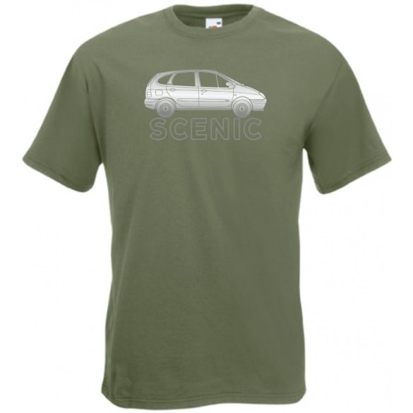 Autó fan Renault Scenic férfi rövid ujjú póló
