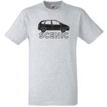 Autó fan Renault Scenic férfi rövid ujjú póló