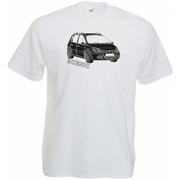 Autó fan Renault Scenic férfi rövid ujjú póló