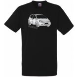 Autó fan Renault Scenic férfi rövid ujjú póló