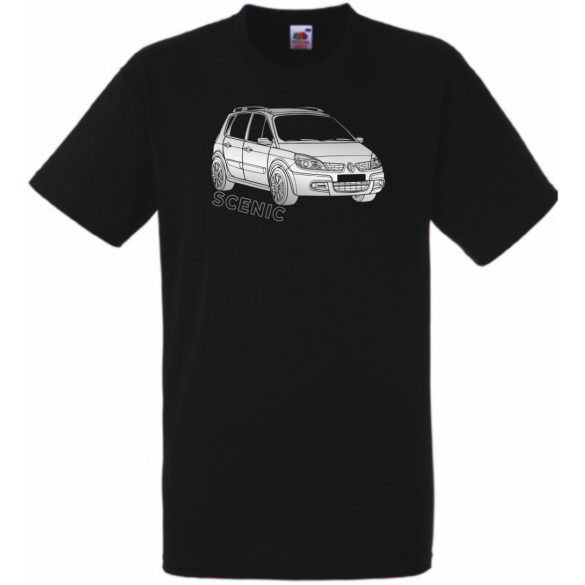 Autó fan Renault Scenic férfi rövid ujjú póló