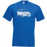 Autó fan Renault Scenic férfi rövid ujjú póló