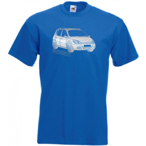 Autó fan Renault Scenic férfi rövid ujjú póló