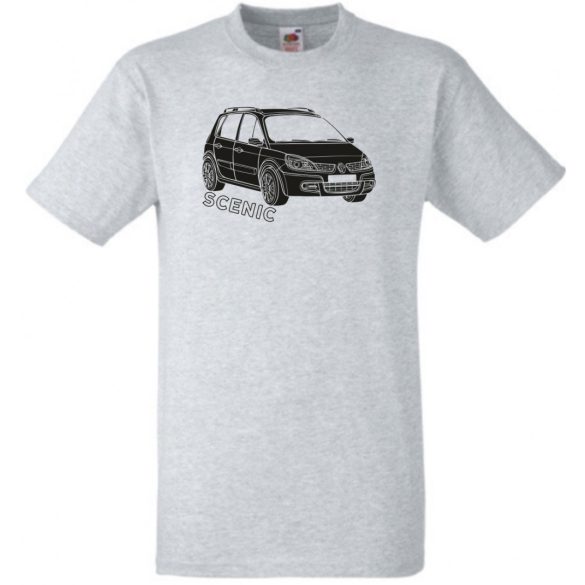 Autó fan Renault Scenic férfi rövid ujjú póló