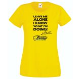 Leave me alone … autóverseny rajongó női rövid ujjú póló