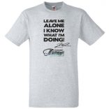 Leave me alone ... autóverseny rajongó férfi rövid ujjú póló