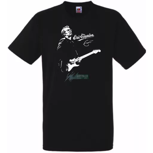 Legendás gitáros Eric Clapton férfi rövid ujjú póló