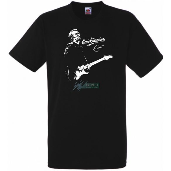 Legendás gitáros Eric Clapton férfi rövid ujjú póló
